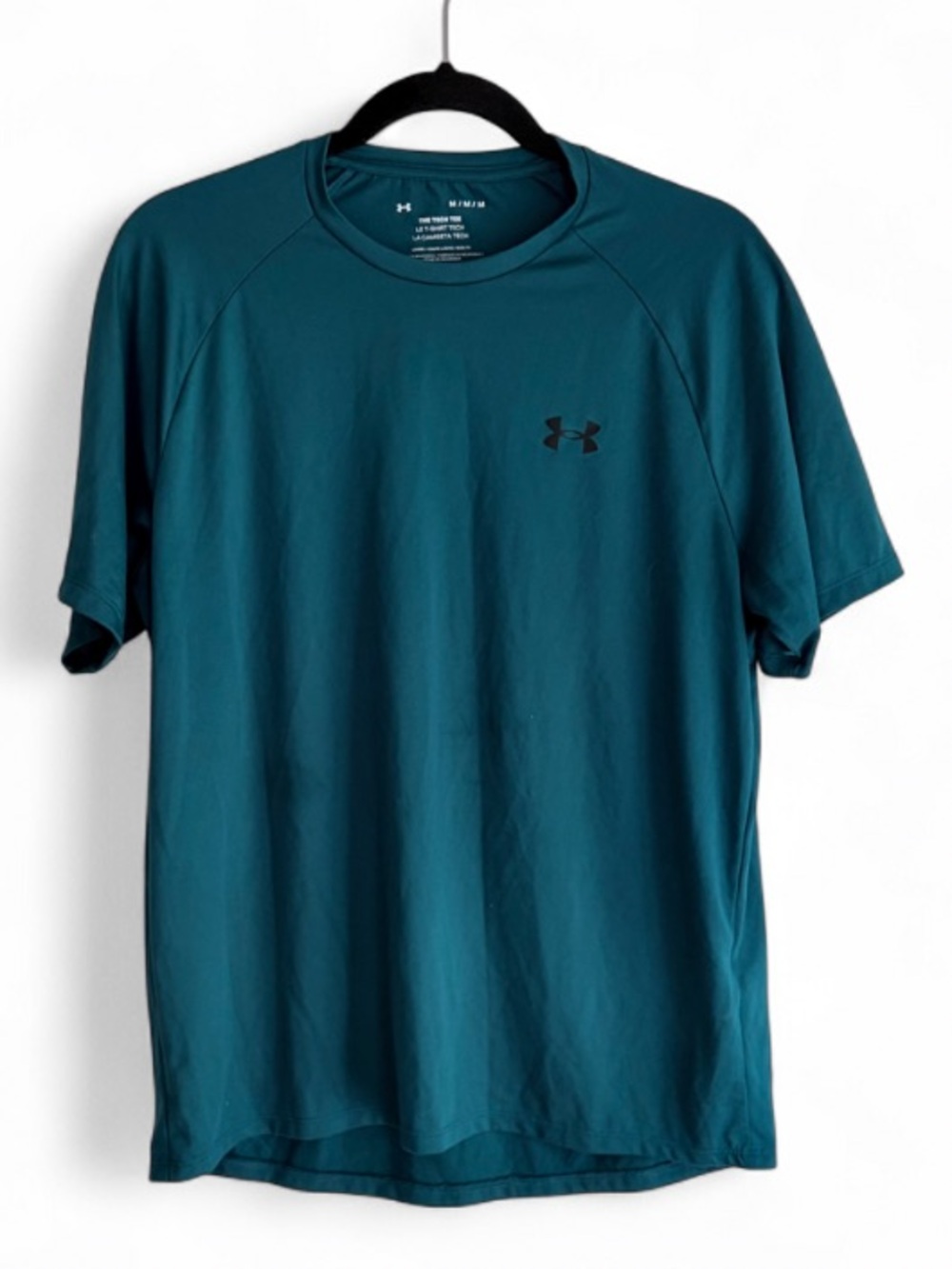 Under Armour The Tech Tee Men's Teal Short Sleeve Tee Shirt Size M